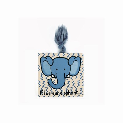 Jellycat If I Were An Elephant Board and Fuddlewuddle Elephant Medium Australia | 019472MQF